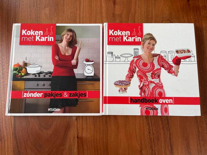 Koken met Karin - 2 Kookboeken, Boeken, Kookboeken, Gelezen, Voorgerechten en Soepen, Nederland en België, Gezond koken, Ophalen of Verzenden