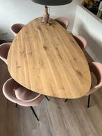 Eiken tafel organisch, 240x130cm, Huis en Inrichting, Tafels | Eettafels, Ophalen, 100 tot 150 cm, Eikenhout, Vijf personen of meer