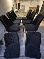 6 Zwarte Eetkamerstoelen - Stijlvol en Comfortabel!, Huis en Inrichting, Stoelen, Ophalen, Zwart