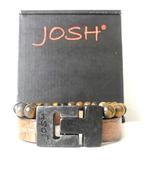 Nieuwe Josh heren armband, Bruin, Nieuw, Leer, Ophalen of Verzenden