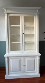 Witte buffetkast, Huis en Inrichting, Kasten | Buffetkasten, Ophalen, Met plank(en), Gebruikt, 100 tot 150 cm