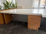 Bureau met twee lades (3 stuks), Huis en Inrichting, Bureaus, Ophalen, Gebruikt, Bureau