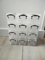 Z.g.a.n. Transparante Opbergdoos met 12 vakjes., Huis en Inrichting, Woonaccessoires | Overige, Ophalen of Verzenden, Zo goed als nieuw