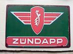 Zundapp Reclamebord metaal 30 bij 20, Verzamelen, Merken en Reclamevoorwerpen, Ophalen of Verzenden, Gebruikt