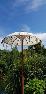 Ibiza style parasol uit Bali 1 meter doorsnede., Ophalen, Nieuw, Stokparasol
