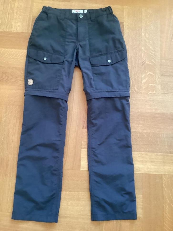Fjällraven Abisko afritsbroek dames - donker grijs- 34 (EU), Sport en Fitness, Bergsport en Wandelen, Zo goed als nieuw, Kleding