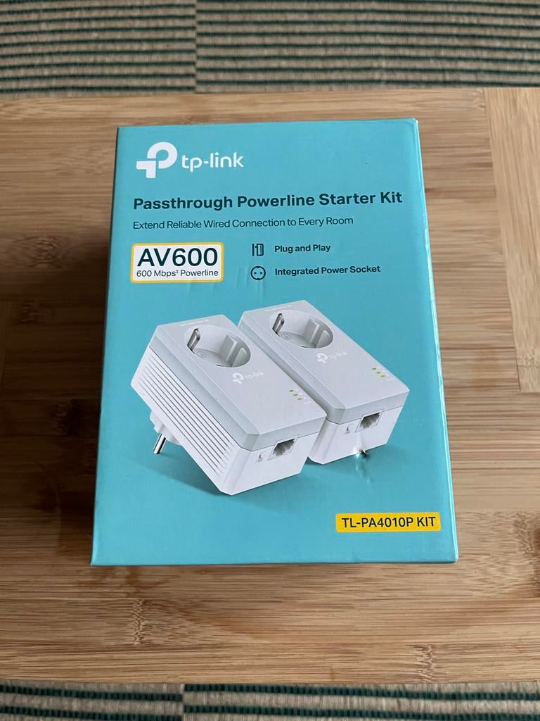 TP-Link AV600 Powerline Adapter Starter Kit, Computers en Software, Powerlines, Zo goed als nieuw, Ophalen