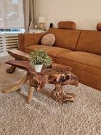 Originele boomstamtafel, Ophalen, 100 tot 150 cm, Zo goed als nieuw, 25 tot 50 cm