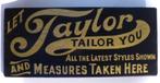 Handgeschilderd vintage reclame bord / kleer maker / mode, Ophalen of Verzenden, Zo goed als nieuw, Reclamebord