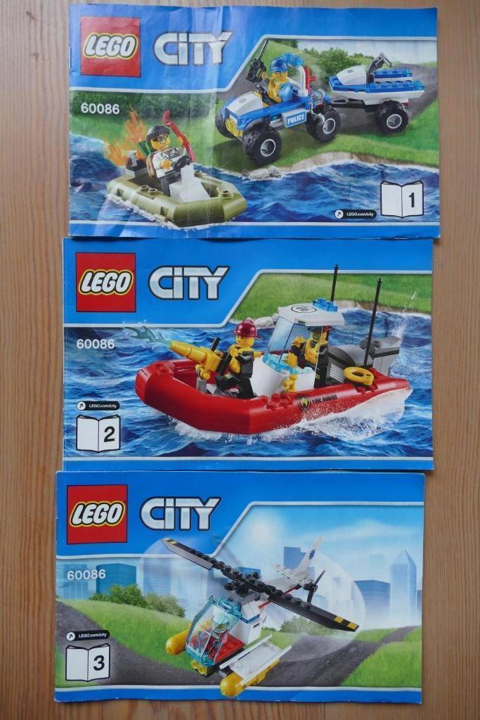 Lego 60086 set van 3 items, Kinderen en Baby's, Speelgoed | Duplo en Lego, Zo goed als nieuw, Lego, Complete set, Ophalen of Verzenden