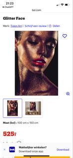 Modern Plexiglas - Glitter Face - 100x150cm - Nieuwstaat, Ophalen