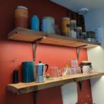 Robuuste eiken wandplanken met LED verlichting - 120cm, Ophalen of Verzenden, Nieuw