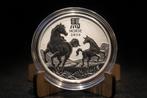 Lunar III Horse 2026 – 2 oz zilveren munt, Ophalen of Verzenden, Zilver