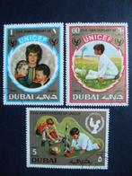 Postzegels Dubai 1971 Unicef - cat.w. € 3,40., Postzegels en Munten, Postzegels | Azië, Midden-Oosten, Verzenden, Gestempeld