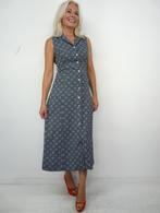 *Abfab Vintage Doorknoop Jurk 38*, Maat 38/40 (M), Blauw, Rosee lg fashion, Ophalen of Verzenden