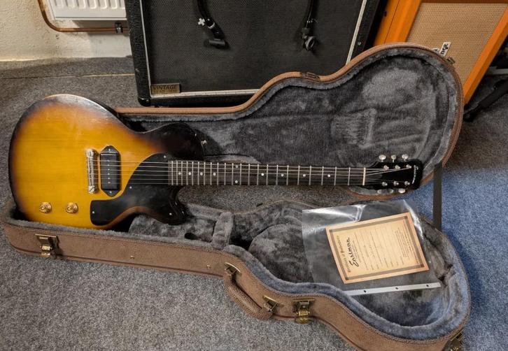 Eastman SB55/v Junior met Case en Certificaat, Muziek en Instrumenten, Snaarinstrumenten | Gitaren | Elektrisch, Zo goed als nieuw