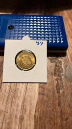 10 gulden goud / gouden tientje - 1917 - Wilhelmina, Postzegels en Munten, Verzenden, Goud, Koningin Wilhelmina, Losse munt