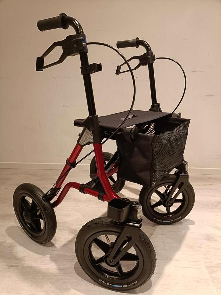 Dietz Taima XC Outdoor luchtbanden rollator + Servicebeurt., Diversen, Rollators, Zo goed als nieuw, Lichtgewicht, Opvouwbaar