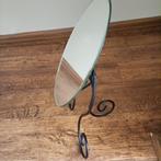 Spiegel ovaal op poot, Huis en Inrichting, Woonaccessoires | Spiegels, Ophalen, Minder dan 50 cm, Zo goed als nieuw, Minder dan 100 cm