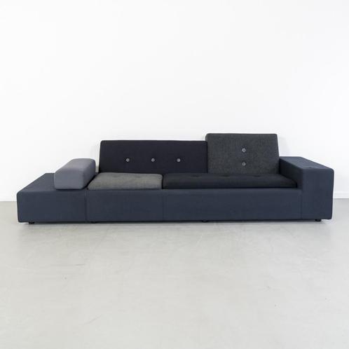 1 Vitra Hella Jongerius Poldersofa XL Zwart Mix, Huis en Inrichting, Banken | Bankstellen, Nieuw, Rechte bank, Vierpersoons of meer
