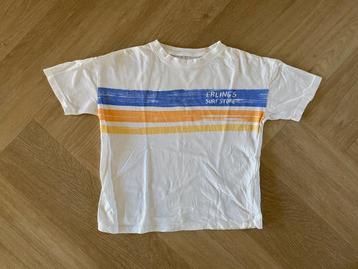 Z.g.a.n. Wit shirt met print van H&M, maat 110 beschikbaar voor biedingen