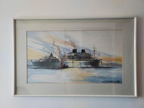 Twee Maritiem werken van Ronald van Rikxoort, Antiek en Kunst, Kunst | Schilderijen | Klassiek, Ophalen of Verzenden