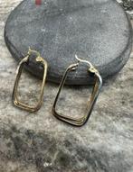 Prachtige 14k gouden oorbellen bicolor, Sieraden, Tassen en Uiterlijk, Oorbellen, Ophalen of Verzenden, Zo goed als nieuw, Goud