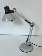 Vintage Bureaulamp Grijs/Zwart, Ophalen of Verzenden, Gebruikt, Metaal, 50 tot 75 cm