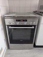 Siemens rvs gasfornuis met wokbrander, Ophalen, Gebruikt, 4 kookzones, Gas