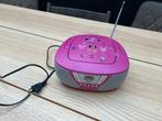 Roze radio/cd speler voor kinderen, Gebruikt, Bigben, Ophalen of Verzenden, Radio