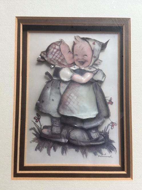 Bieden! Origineel 3D Hummel schilderij  met certificaat, Antiek en Kunst, Kunst | Tekeningen en Foto's, Ophalen of Verzenden