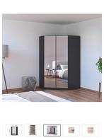 Mooie Kleding-hoekkast met spiegeldeuren, Huis en Inrichting, Ophalen, 100 tot 150 cm, 75 cm of meer, Met hangruimte