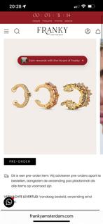 Franky amsterdam ear cuff set nieuwprijs €79,-, Sieraden, Tassen en Uiterlijk, Oorbellen, Ophalen of Verzenden, Nieuw, Goud, Overige materialen