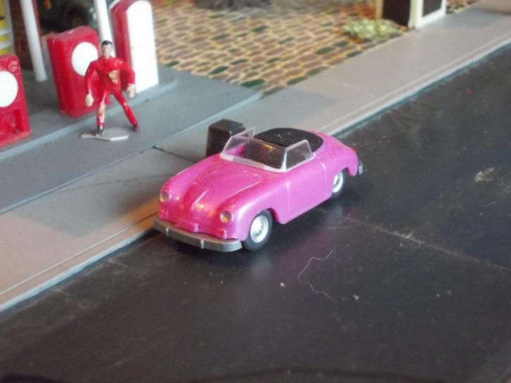 1949 split window Porsche 356 Cabrio IMU rose (Wiking Kopie), Hobby en Vrije tijd, Modelauto's | 1:87, Zo goed als nieuw, Ophalen of Verzenden