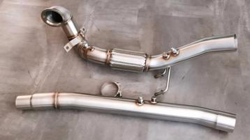 Uitlaat downpipe 3 inch AUDI S3 8V / SQ2 2.0 TSI ZIE ADV  beschikbaar voor biedingen