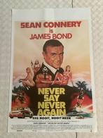 NEVER SAY NEVER AGAIN   FILMPOSTER   36-54 cm, Ophalen of Verzenden, Gebruikt, Deurposter of groter, Film en Tv