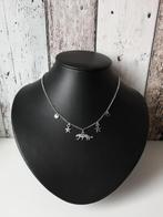 Zilverkleurige ketting met panter & sterren, Overige materialen, Verstelbaar, Nieuw, Ophalen of Verzenden