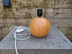 Ronde houten lampen voet, tafellamp diameter 16 cm, Ophalen of Verzenden, Gebruikt, Hout, Minder dan 50 cm