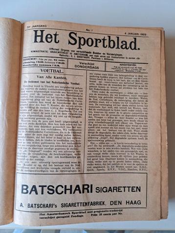 Het Sportblad 1923 - Ingebonden beschikbaar voor biedingen