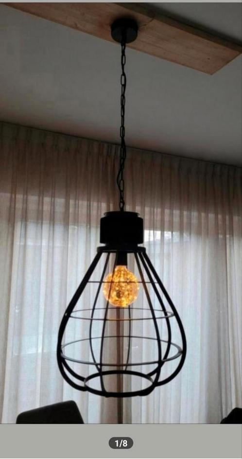 Industriële mega grote  Hanglamp van metaal vintage look, Huis en Inrichting, Lampen | Hanglampen, Zo goed als nieuw, Metaal, Ophalen