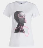 Shoeby Eksept Pink Lines t-shirt top shirt wit maat M, Kleding | Dames, T-shirts, Maat 38/40 (M), Wit, Nieuw, Ophalen of Verzenden