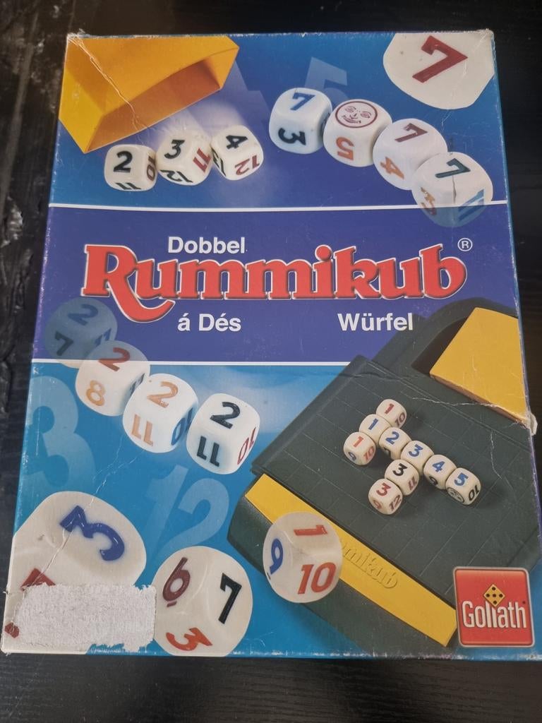 Dobbel Rummikub - Leuk dobbelspel!, Gebruikt, Goliath, Ophalen of Verzenden, Vijf spelers of meer