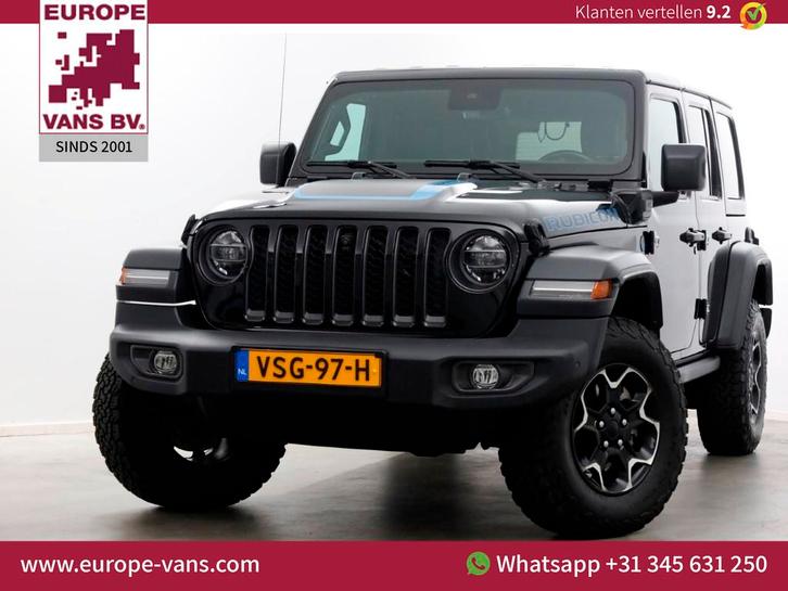 Jeep Wrangler Unlimited 4xe 380pk RUBICON 4x4 Automaat Plug-, Auto's, Jeep, Bedrijf, Te koop, Wrangler, 4x4, ABS, Achteruitrijcamera