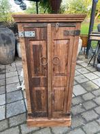 Oude kast uit India, Ophalen, 100 tot 150 cm, Teakhout, Minder dan 150 cm