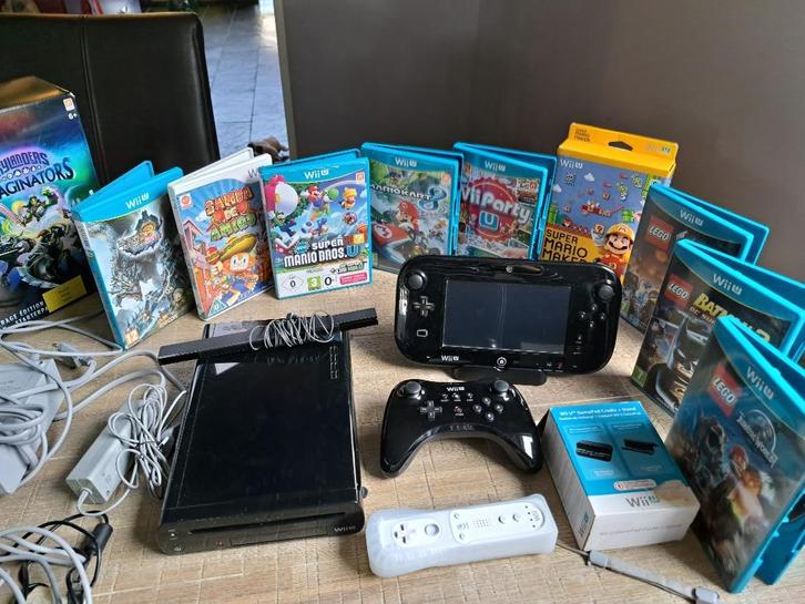 Nintendo wii u, Spelcomputers en Games, Spelcomputers | Nintendo Wii U, Zo goed als nieuw, Met 2 controllers, Met games, Ophalen