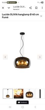 Lucide Olivia Plafondlamp - 40cm Diameter, Ophalen of Verzenden, Nieuw, Glas, Modern