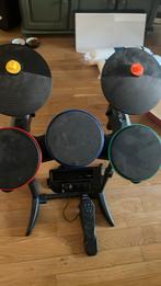 wii guitar hero drumstel (zonder drumsticks), Spelcomputers en Games, Games | Nintendo Wii, Muziek, Gebruikt, Eén computer, Ophalen of Verzenden