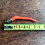 Vintage Koraal Hanger met Zilveren Details volkskunst, Ophalen of Verzenden, Gebruikt, Rood, Zilver