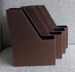 4 lectuurbakken bruin, Ophalen of Verzenden