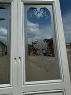 Set schuif / en-suite deuren met geëtst glas 210x146cm., Ophalen